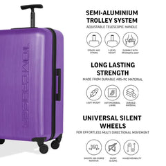 TOMCRUISER SPACE HARD TROLLEY 20,24,28 inch PURPLE