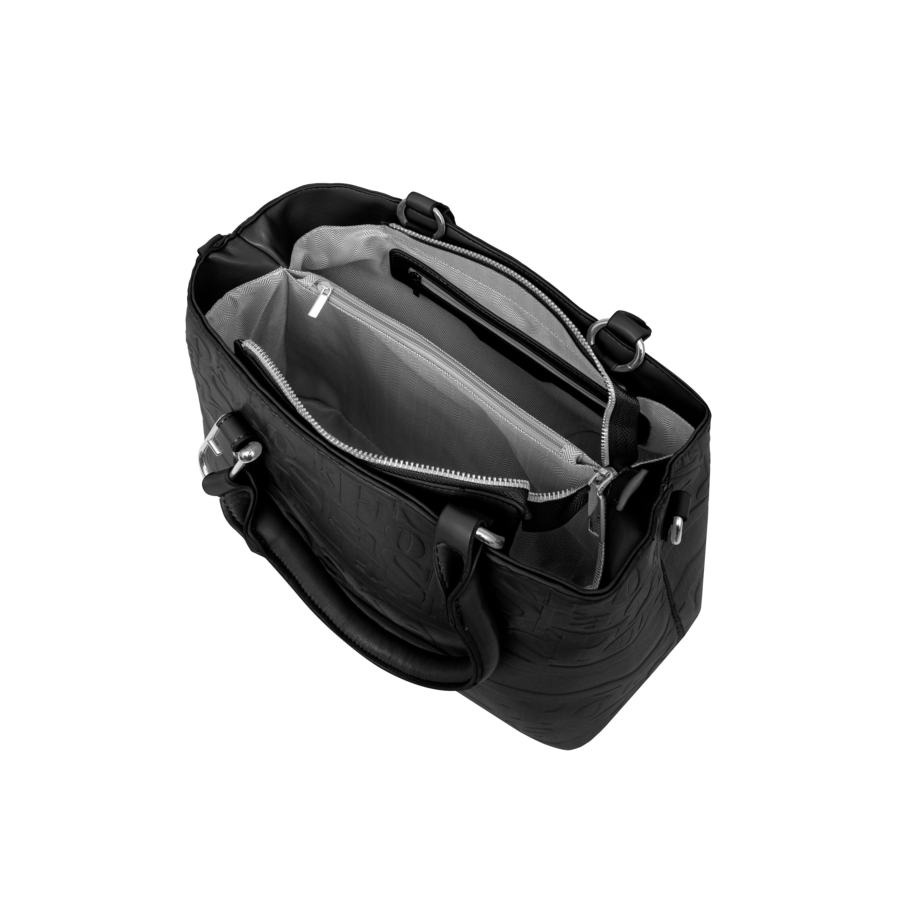 Foska Women's Shoulder Bag - Smooth PU Leather - Wide & Classic Design - 33x26 cm