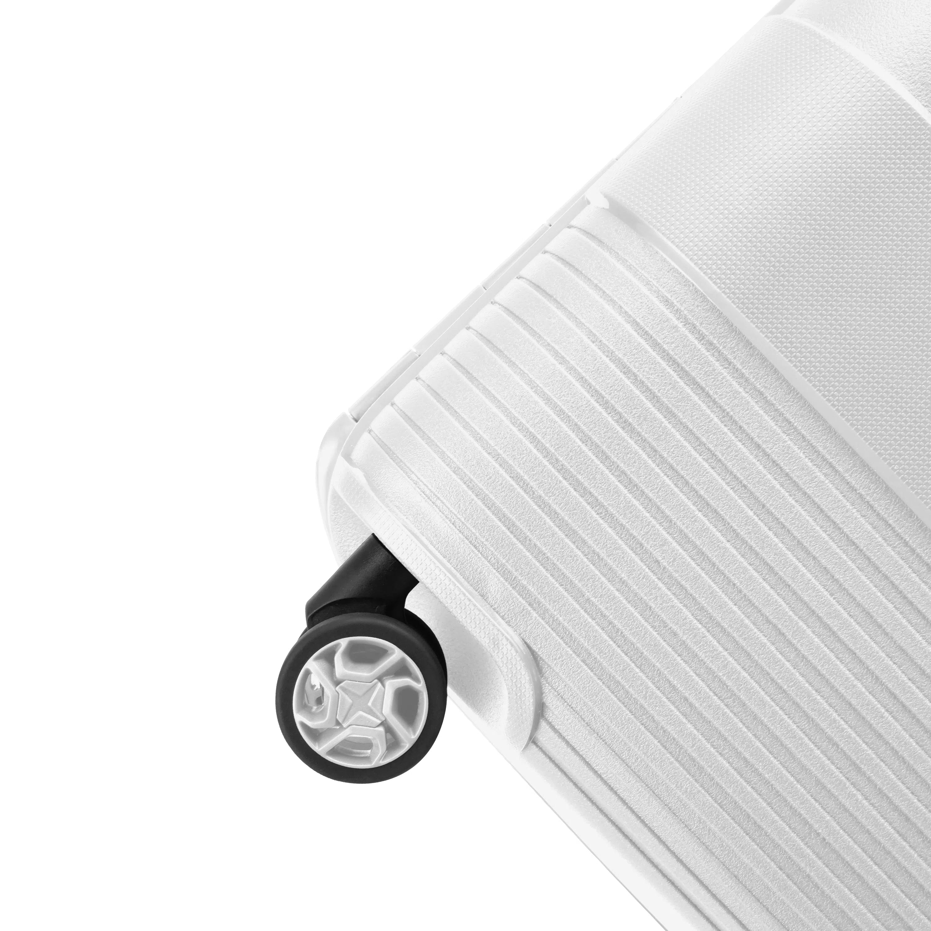 TOM CRUISER INTELLICASE PP HARD TROLLEY ALL WHITE (20", 24", 28")