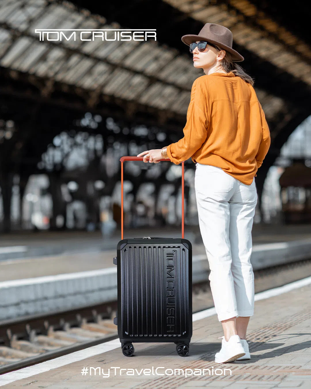 TOMCRUISER WIDER HARD TROLLEY 20 inch BLACK (TC-HT-113)