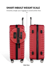 TOMCRUISER PREMIER SMART SCALE HARD TROLLEY 20, 24, 28 inch  RED