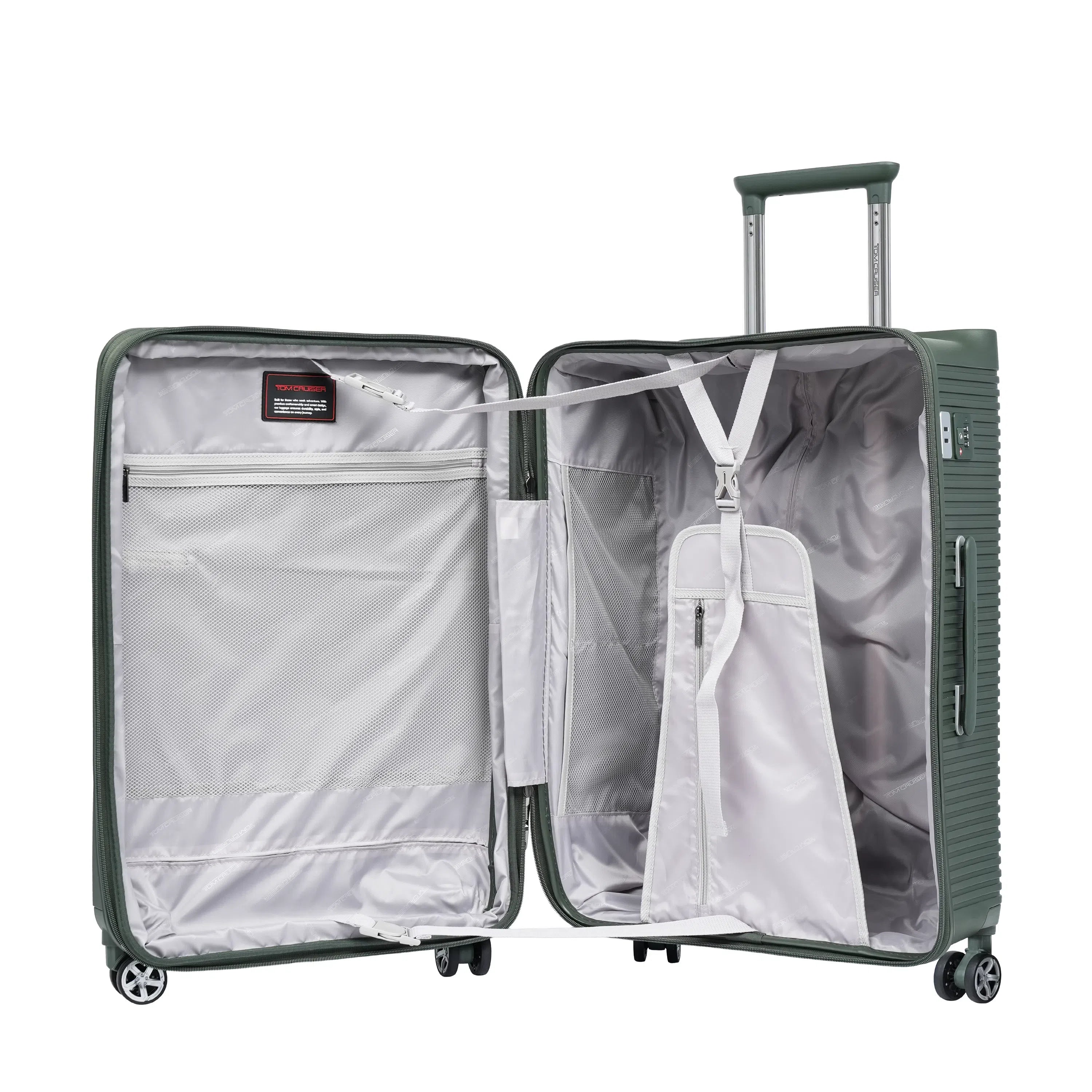 TOM CRUISER TRAVEL MATE PP HARD TROLLEY (20", 24", 28") inch FOREST GREEN