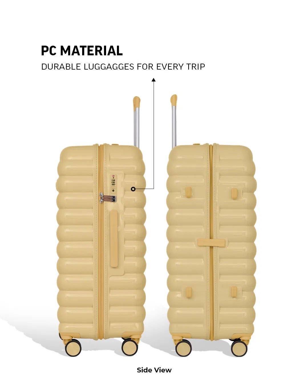 TOMCRUISER CLOUD HARD TROLLEY 20,24,28 inch YELLOW