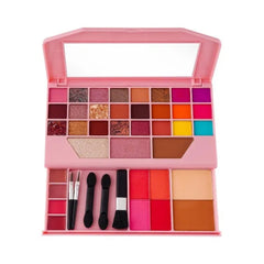 Beauty All-in-One Makeup Kit - Angelic Glow - Eyeshadows, Contour, Highlighter, Compact Powder, Blushers & Lip Gloss | Full Face Makeup Palette for Women & Girls