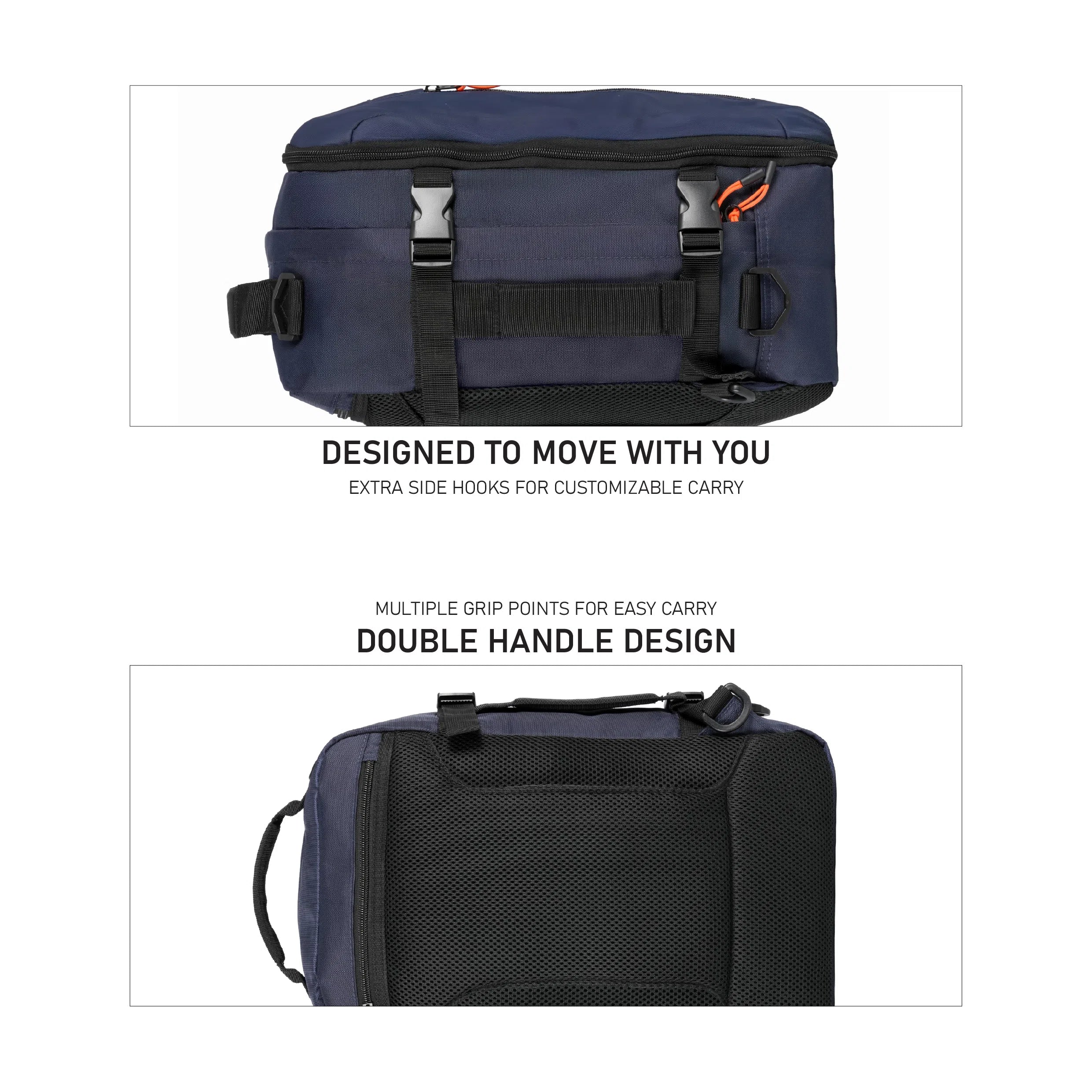 TOM CRUISER GRAND TOUR - SOFT EDITION BACK PACK BLACK, LIGHT GREY, NAVY