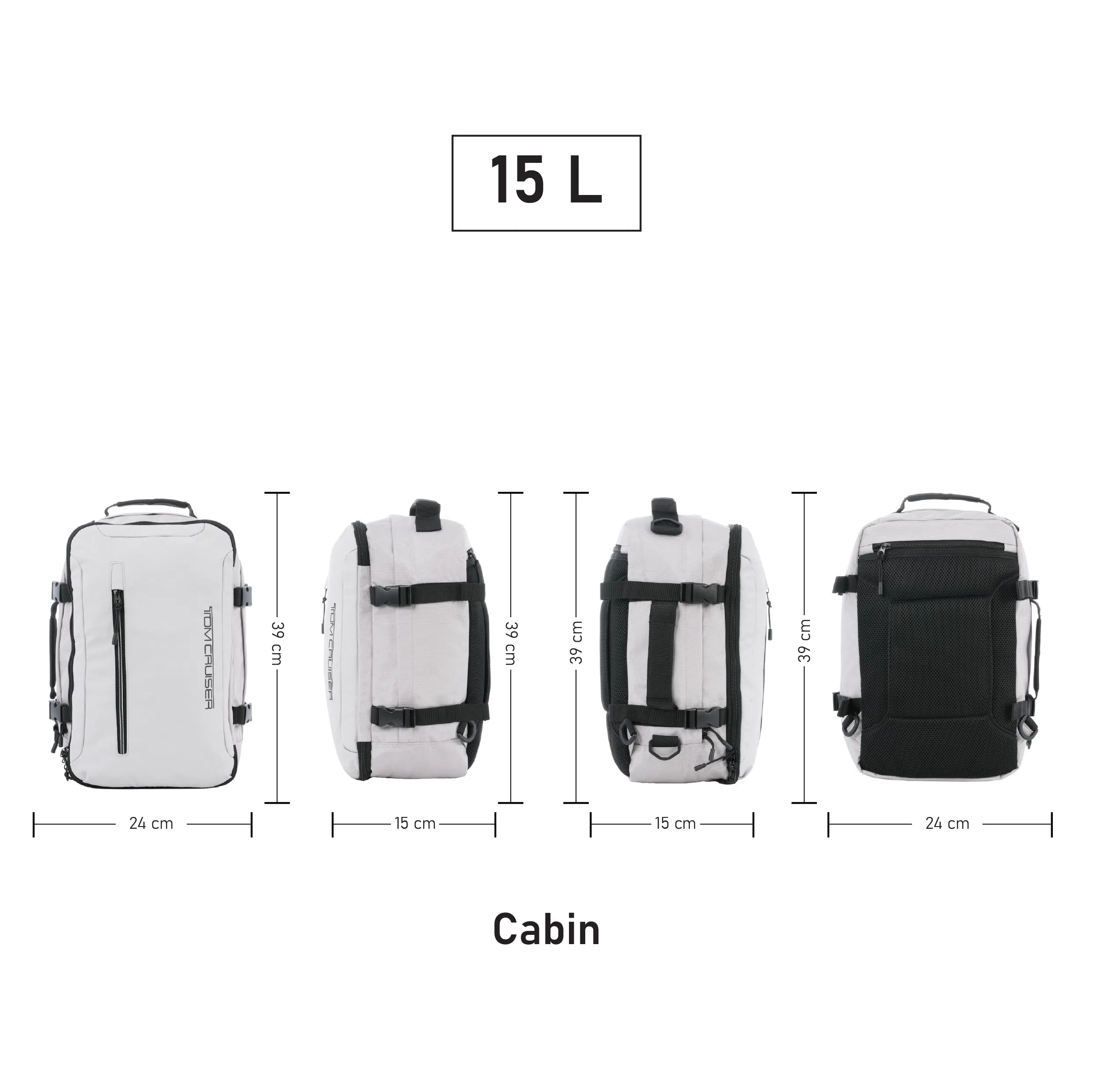 TOM CRUISER GRAND TOUR - SOFT EDITION BACK PACK BLACK, LIGHT GREY, NAVY