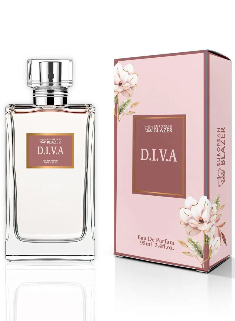 Women's Perfume D.I.V.A Eau de Parfum for Women – 95ml | Bold Fruity Floral Leather Perfume