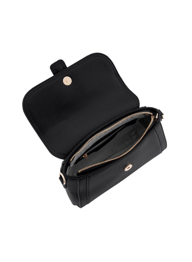 Foska Elegant Women's Crossbody & Shoulder Bag - Brown - Black - Chic Top Handle Handbag