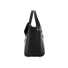 Foska Women's Classic Crossbody & Shoulder Bag - Black - Dark Blue Top Handle Handbag, Premium PU Leather