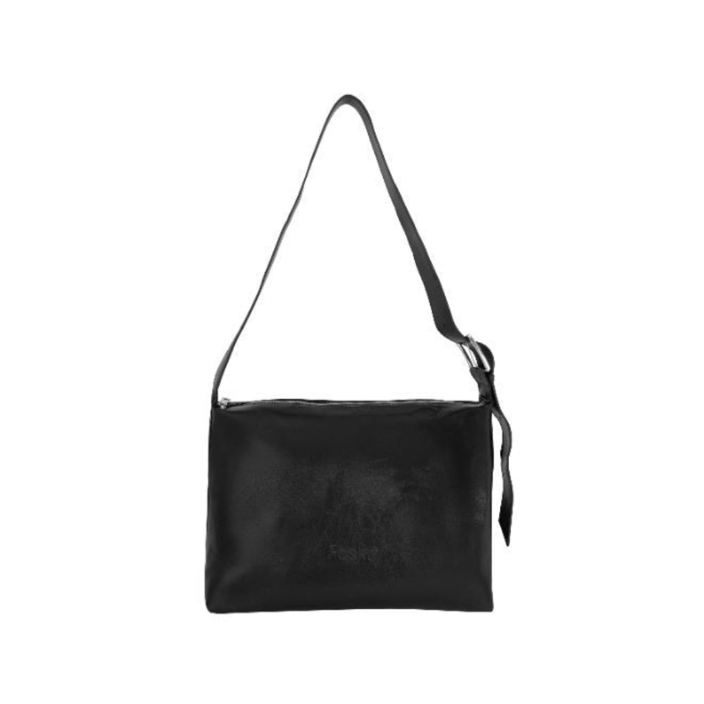 Foska Elegant Women's Bag - Black - dark brown Crossbody & ShoulderExport to Sheets - 34.5x25.5 cm