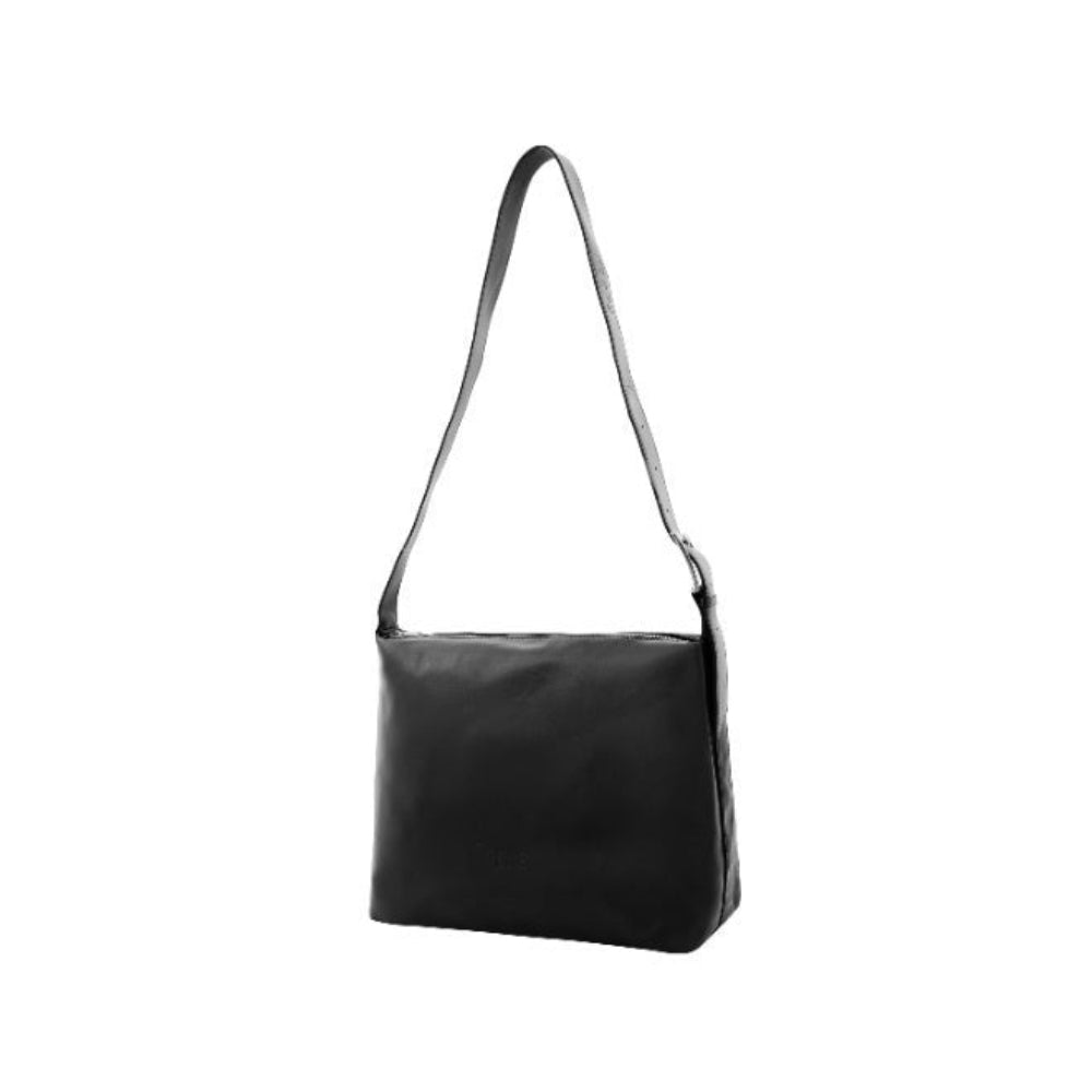 Foska Elegant Women's Bag - Black - dark brown Crossbody & ShoulderExport to Sheets - 34.5x25.5 cm
