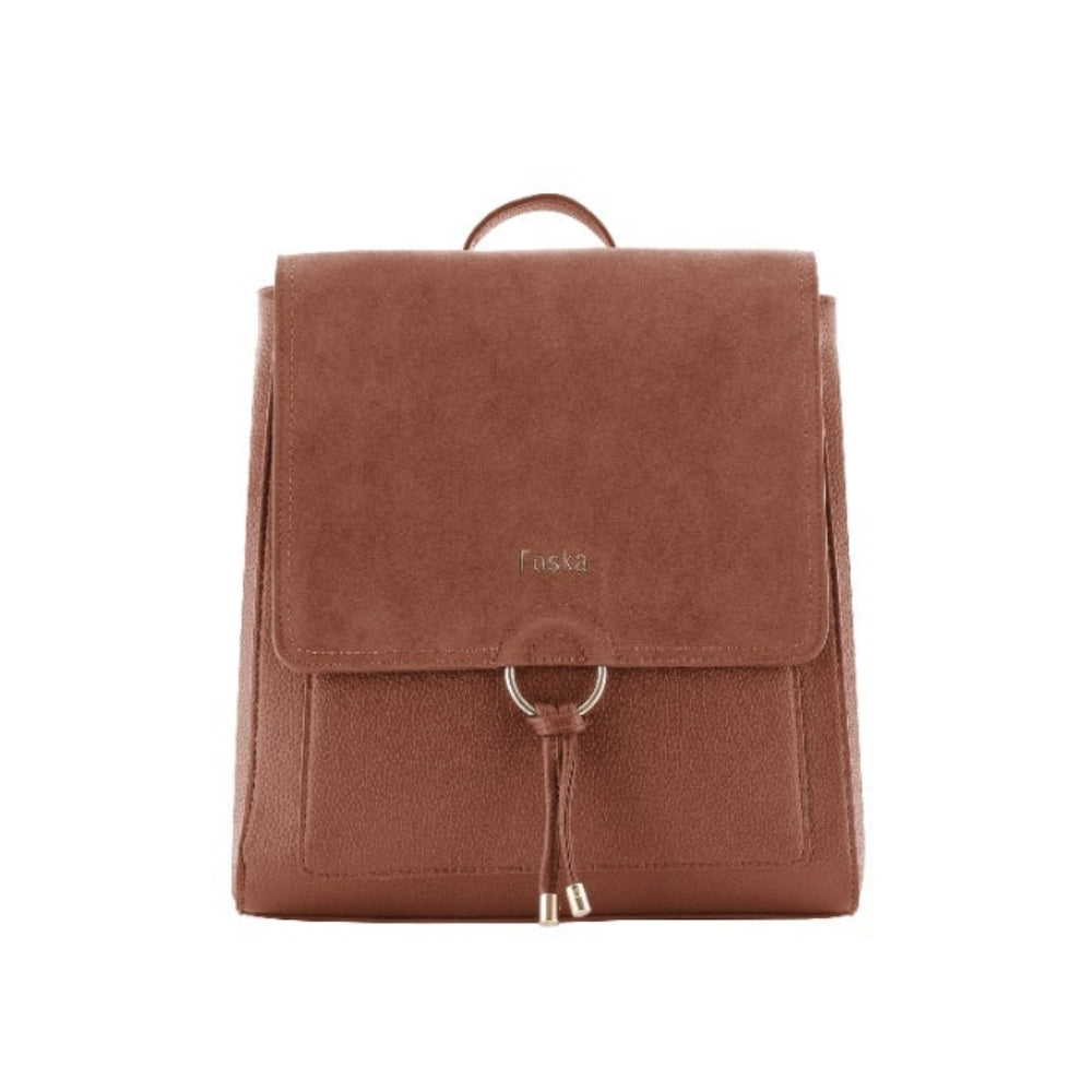 Foska Women's Convertible 2-in-1 Bag: Tote & Backpack - Smooth PU Leather - 29.5x32 cm