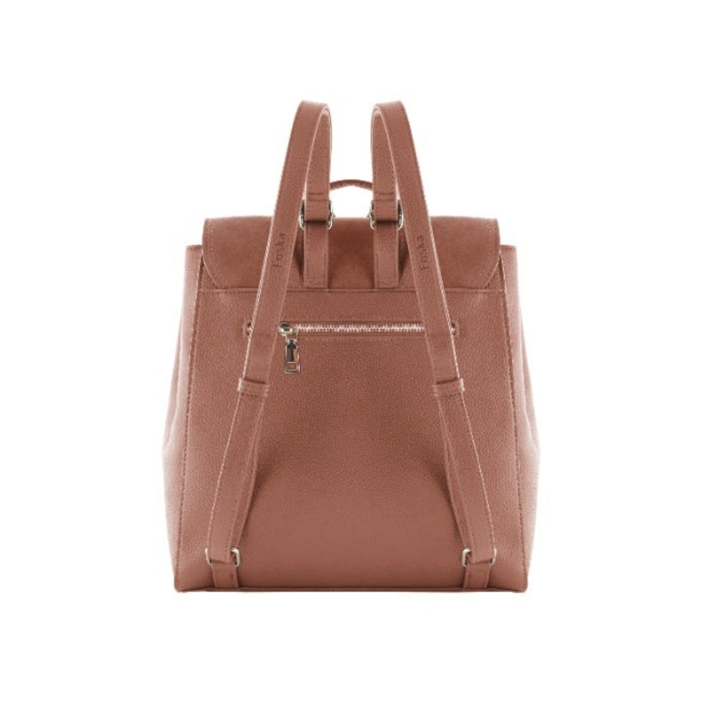 Foska Women's Convertible 2-in-1 Bag: Tote & Backpack - Smooth PU Leather - 29.5x32 cm