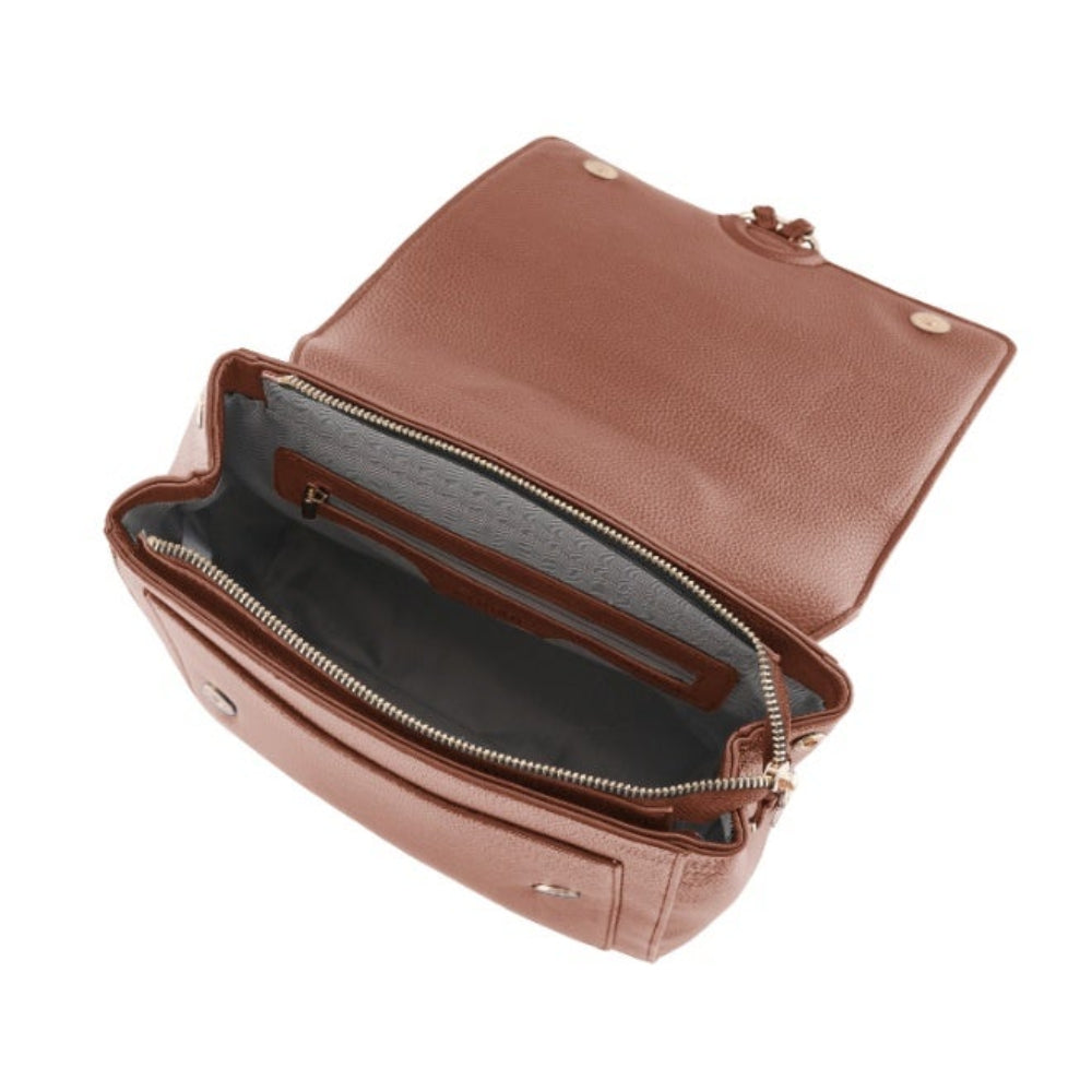 Foska Women's Convertible 2-in-1 Bag: Tote & Backpack - Smooth PU Leather - 29.5x32 cm