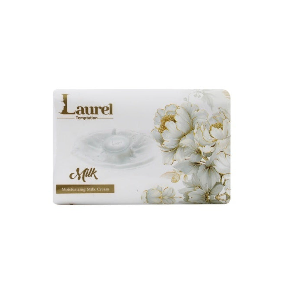Laurel Temptation Beauty Body Milk Soap 6 x 120g – Nourishing & Moisturizing Bath Soap Bar with Fruity Floral Fragrance – Gentle Cleansing for Soft & Smooth Skin
