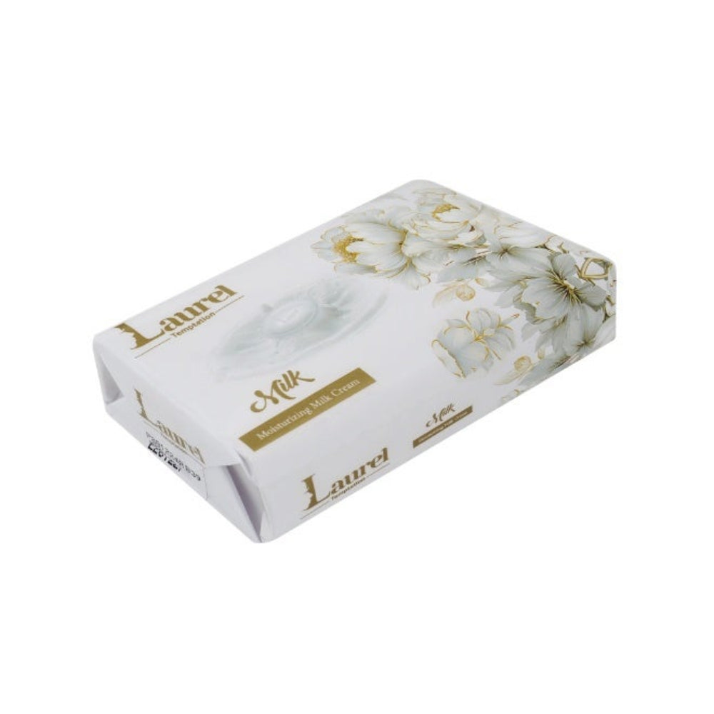 Laurel Temptation Beauty Body Milk Soap 6 x 120g – Nourishing & Moisturizing Bath Soap Bar with Fruity Floral Fragrance – Gentle Cleansing for Soft & Smooth Skin