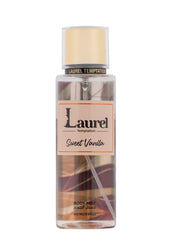 Laurel Body Splash – Sweet Vanilla (250ml) | Creamy Vanilla & Soft Woods Refreshing Mist for Women