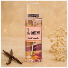 Laurel Body Splash – Sweet Vanilla (250ml) | Creamy Vanilla & Soft Woods Refreshing Mist for Women