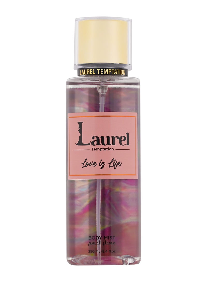Laurel Body Splash – Love Is Life (250ml) | Fruity Floral Refreshing Mist for Women