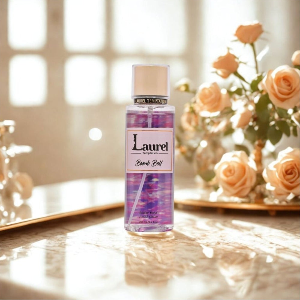 Laurel Body Splash – Temptation Bomb Bell for Women, 250ml | Fruity Floral Refreshing Mist