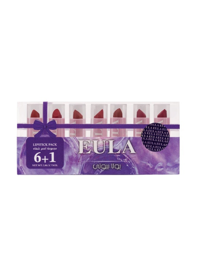 Beauty Matte Lipstick Set 6+1 – Long-Lasting, Waterproof, Highly Pigmented, Non-Drying Lip Colors | Bold Shades for Women – Gift Set