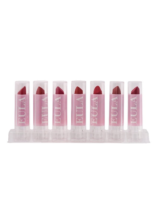 Beauty Matte Lipstick Set 6+1 – Long-Lasting, Waterproof, Highly Pigmented, Non-Drying Lip Colors | Bold Shades for Women – Gift Set