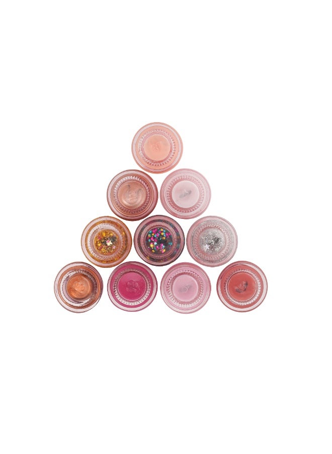 EULA Beauty Nail Polish Set – 10 Nude, Glitter, Neon & Classic Shades | Quick-Dry, Long-Lasting, High-Gloss Nail Colors | Non-Toxic Manicure & Pedicure Kit for Women