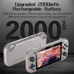 Anaqa M17 Retro Handheld Game Console with 20,000+ Classic Games, 4.3” LCD & 128GB Storage