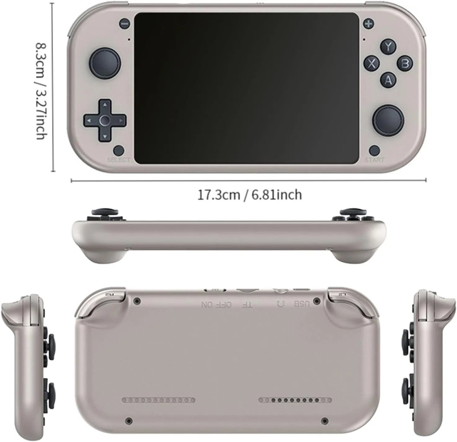 Anaqa M17 Retro Handheld Game Console with 20,000+ Classic Games, 4.3” LCD & 128GB Storage
