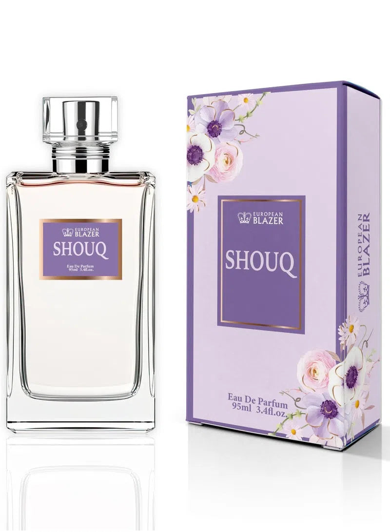 European Blazer SHOUQ Eau de Parfum for Women – 95ml | Oriental Spicy Amber Perfume