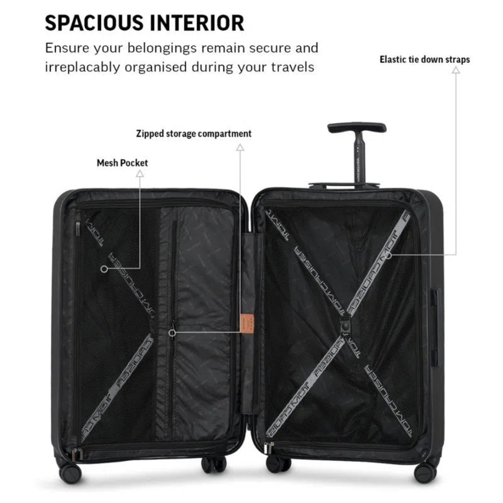 TOMCRUISER SPACE HARD TROLLEY 20,24,28 inch GRAY, BLACK, PURPLE