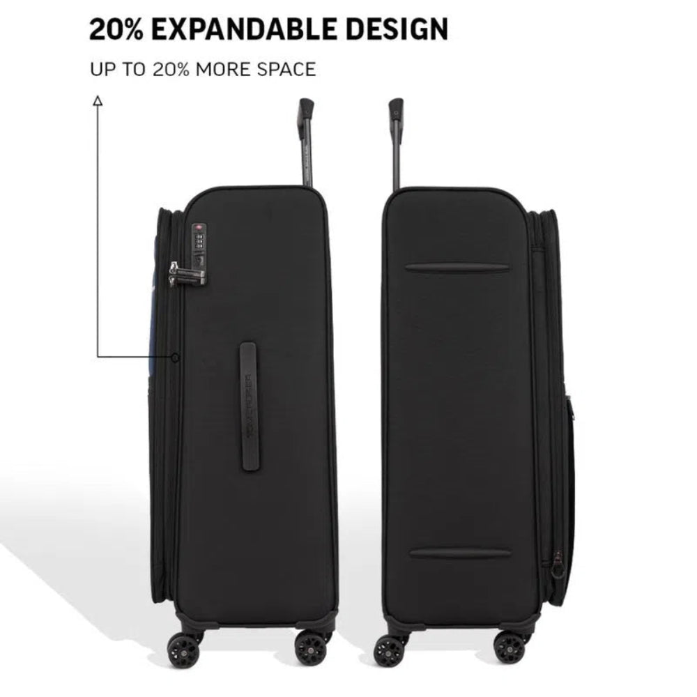 TOMCRUISER LEGACY SOFT LUGGAGE TROLLEY GREEN (20", 24", 28")