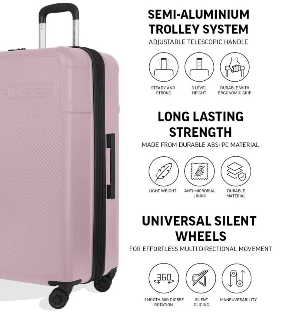 TOMCRUISER STORY HARD TROLLEY PINK (20",24",28")