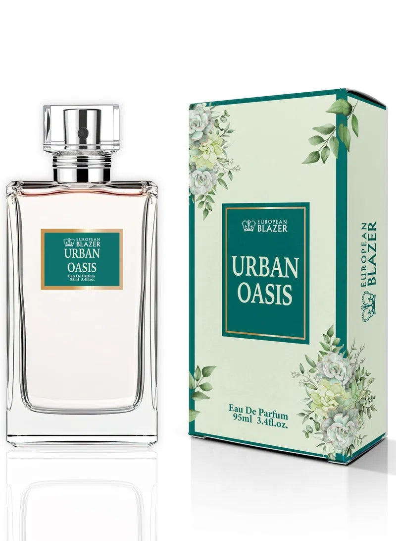 European Blazer Urban Oasis Eau de Parfum for Women – 95ml | Floral Oud Honey Fragrance
