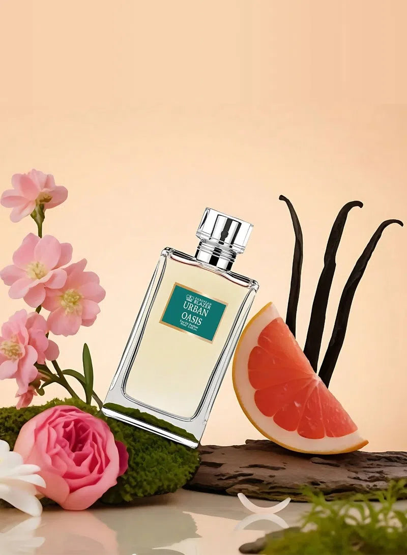 European Blazer Urban Oasis Eau de Parfum for Women – 95ml | Floral Oud Honey Fragrance