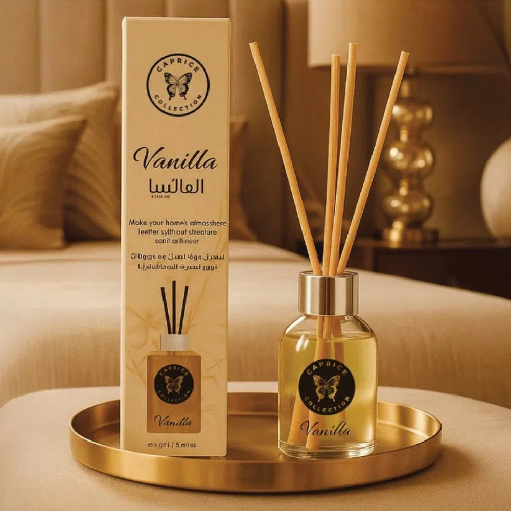 Reed Diffuser – Vanilla Fragrance With Essential Oil, 110ml - Long-Lasting Home Fragrance