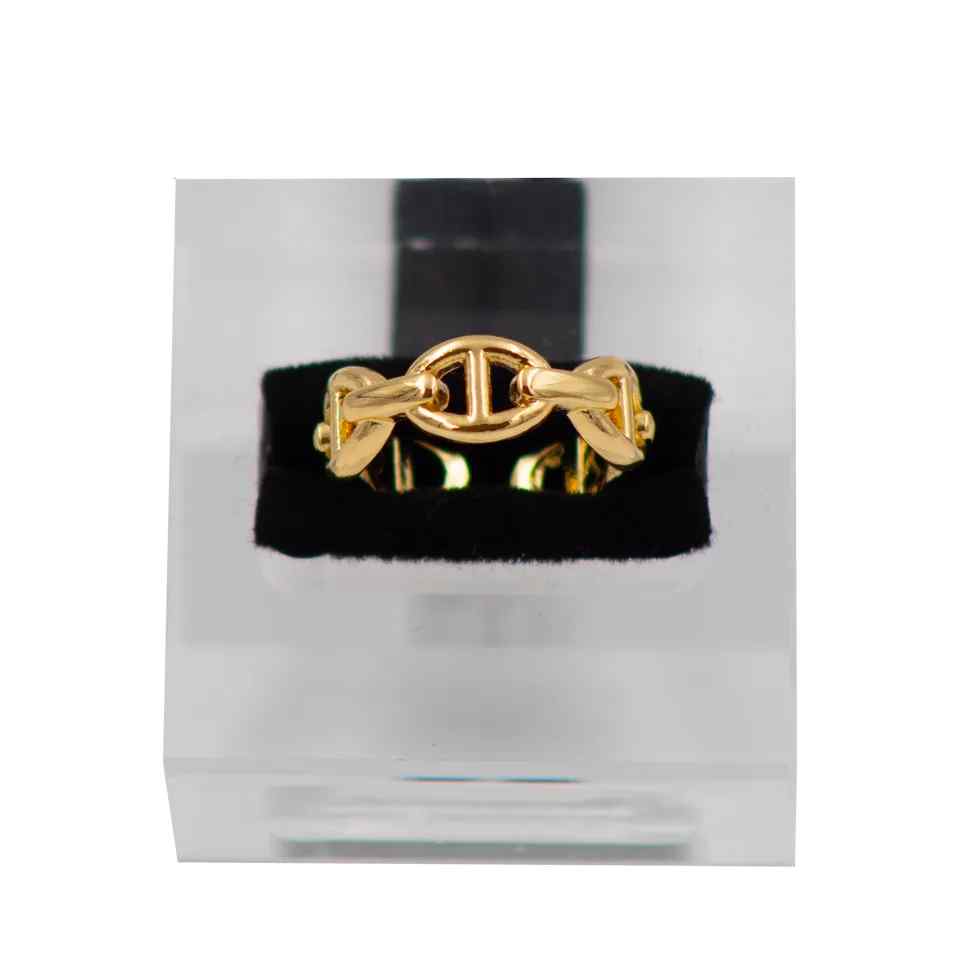 Golden Chain Link Ring